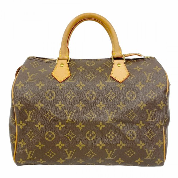 Louis Vuitton Monogram Speedy 30 Handbag M41108 Brown Women's - Picture 1 of 11